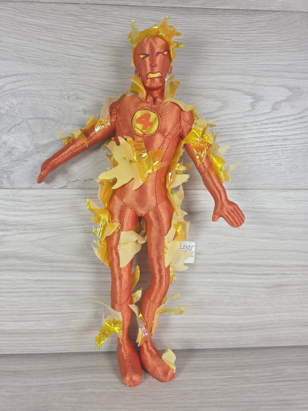 Marvel Fantastic Four Human Torch Plush by Kellytoy 14" 2005 SU42